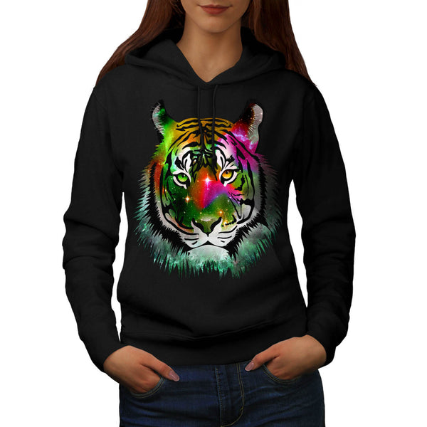 Colorful Tiger Animal Womens Hoodie