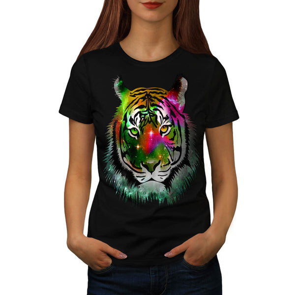 Colorful Tiger Animal Womens T-Shirt