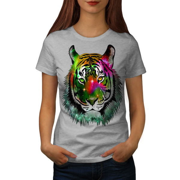 Colorful Tiger Animal Womens T-Shirt