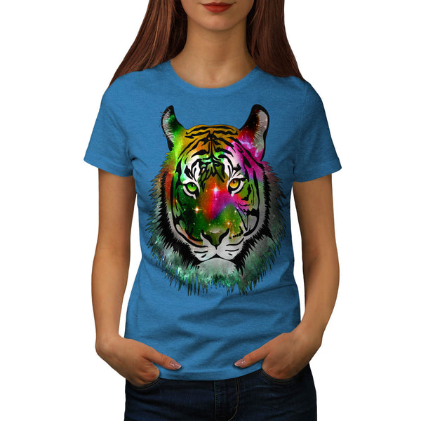 Colorful Tiger Animal Womens T-Shirt