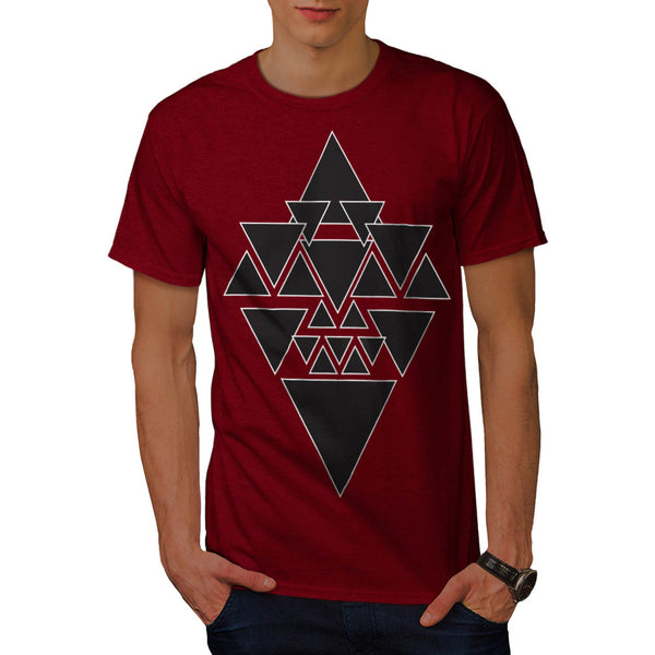 Triangle Star Night Mens T-Shirt