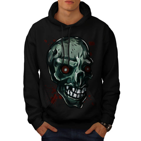 Skull Head Devil Eyes Mens Hoodie