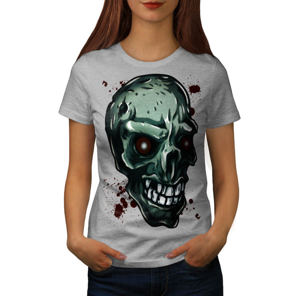 Skull Head Devil Eyes Womens T-Shirt