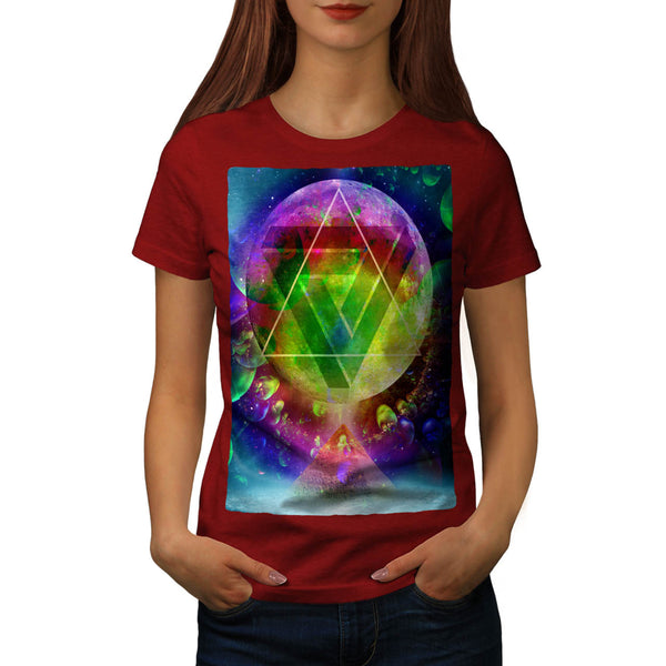 Weird Planet Universe Womens T-Shirt