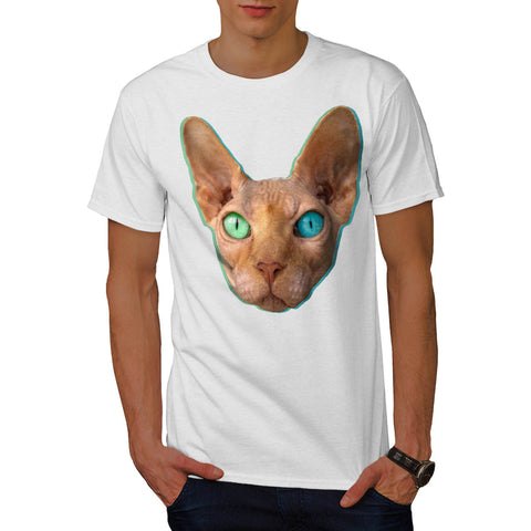 Crazy Eyed Kitten Mens T-Shirt