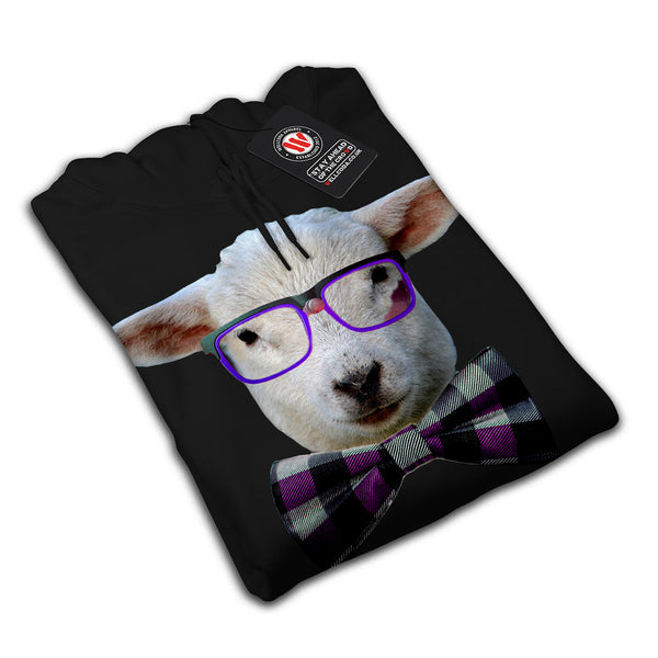 Hipster Farm Animal Mens Hoodie