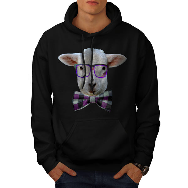 Hipster Farm Animal Mens Hoodie