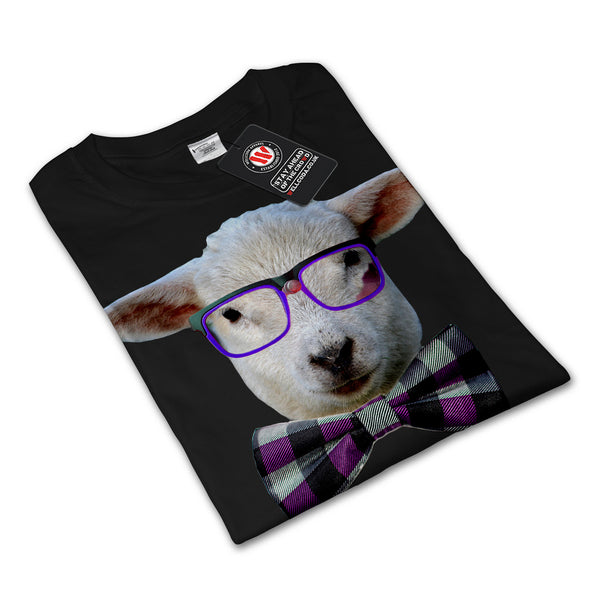 Hipster Farm Animal Womens Long Sleeve T-Shirt