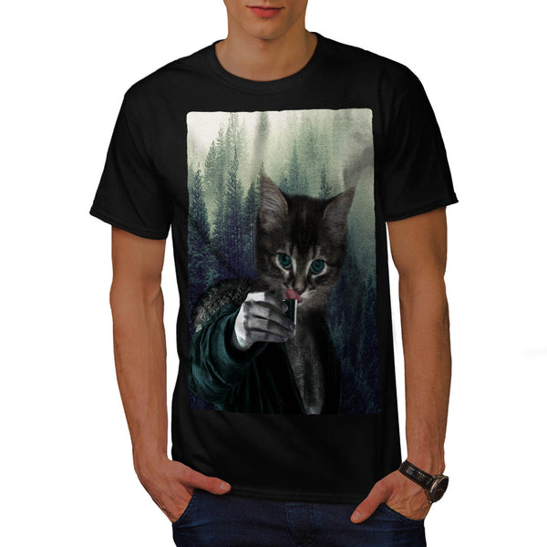 Cat Kitten Lighter Mens T-Shirt