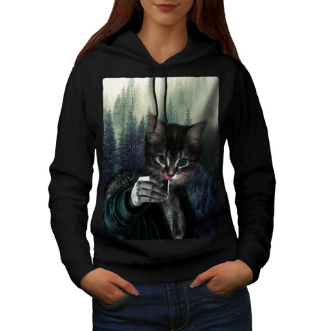 Cat Kitten Lighter Womens Hoodie