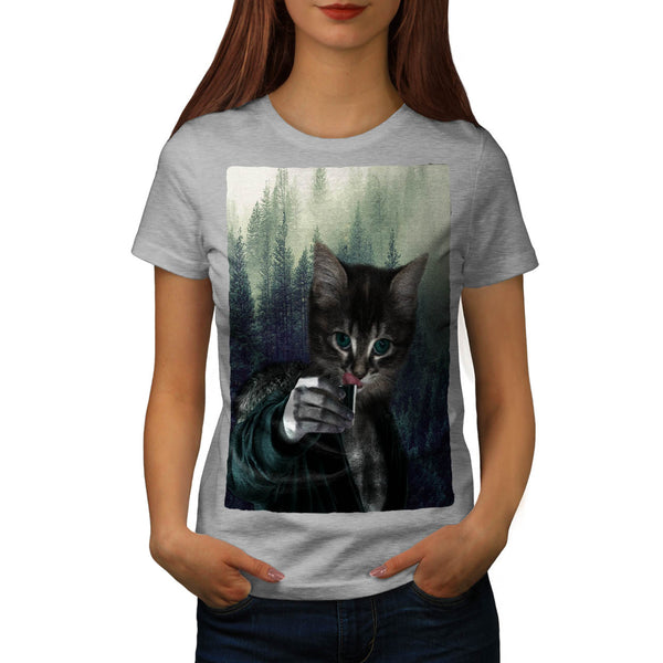 Cat Kitten Lighter Womens T-Shirt
