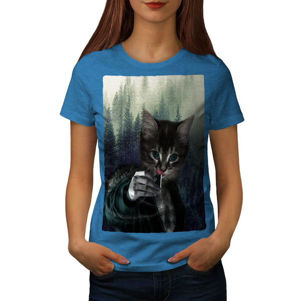 Cat Kitten Lighter Womens T-Shirt