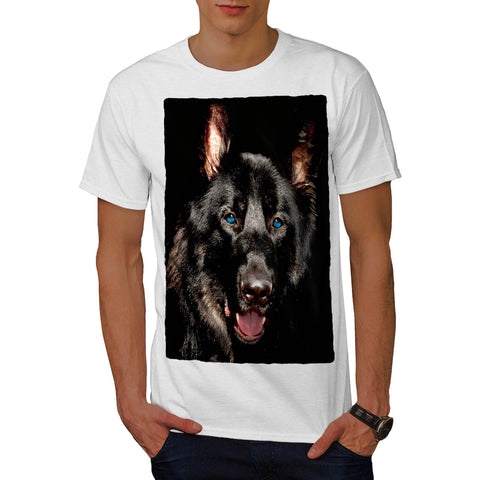 Black German Shepherd Mens T-Shirt