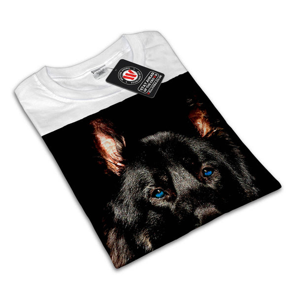 Black German Shepherd Womens T-Shirt