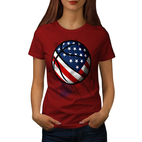 American Basketball Womens T-Shirt