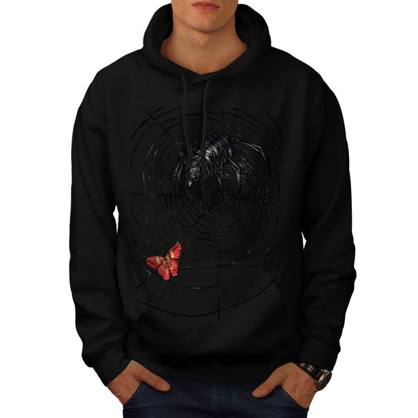 Monster Spider Web Mens Hoodie