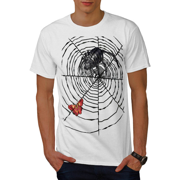Monster Spider Web Mens T-Shirt