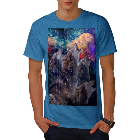 Wild Wolf Moonlight Mens T-Shirt