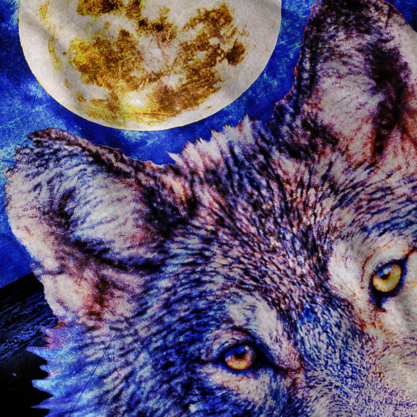 Lonely Wolf Moonlight Mens Hoodie