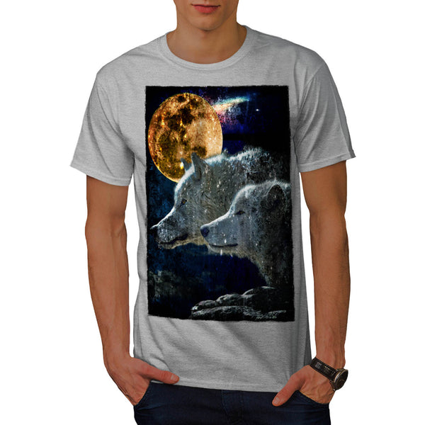 Wolf Pack Moon Light Mens T-Shirt