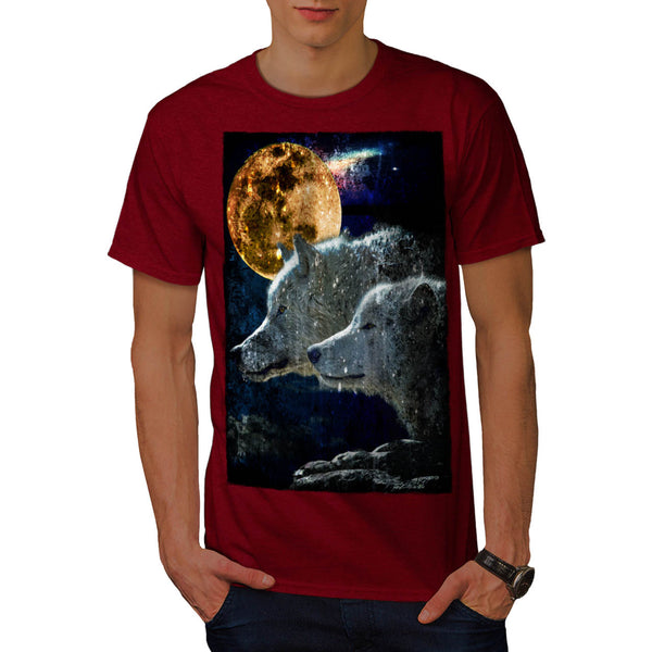 Wolf Pack Moon Light Mens T-Shirt