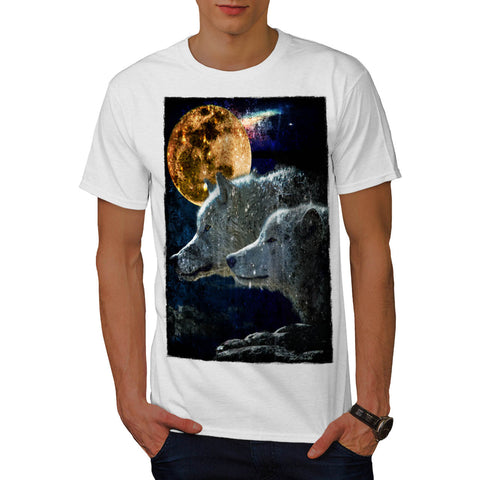 Wolf Pack Moon Light Mens T-Shirt