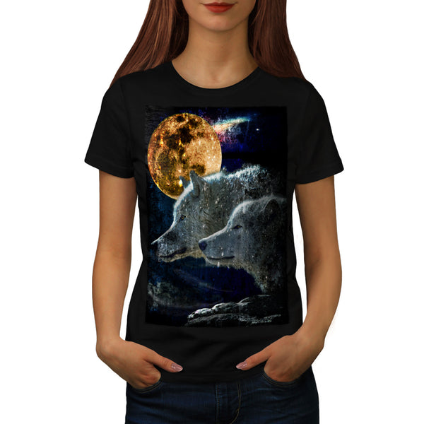 Wolf Pack Moon Light Womens T-Shirt