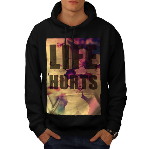 Life Hurts Fashion Mens Hoodie