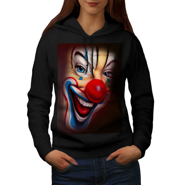 Creepy Evil Clown Womens Hoodie