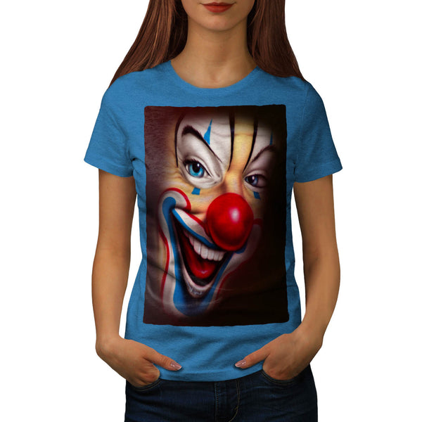 Creepy Evil Clown Womens T-Shirt