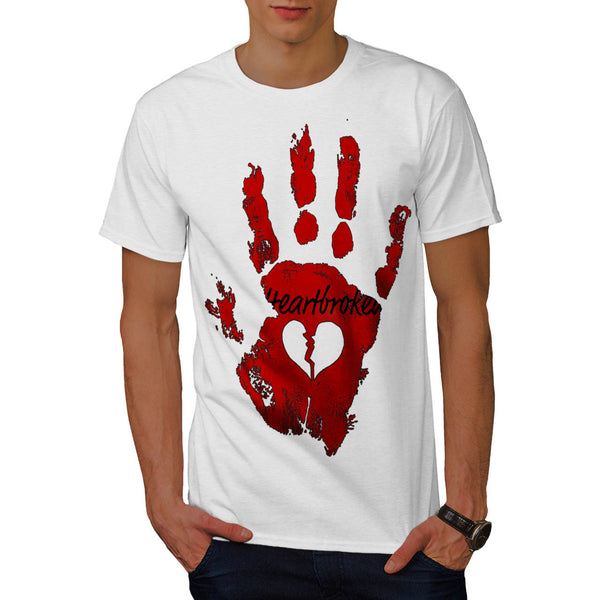 Heart Broken Hand Mens T-Shirt
