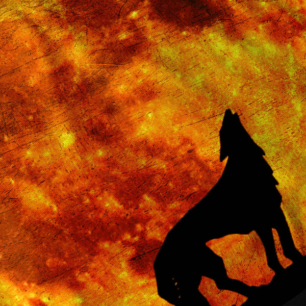 Full Moon Wild Wolf Mens Long Sleeve T-Shirt