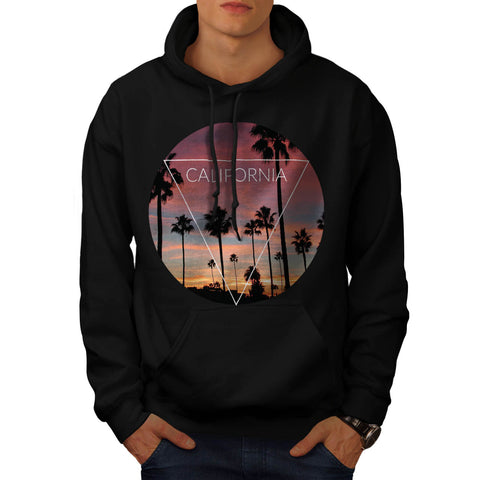 California Palm Beach Mens Hoodie