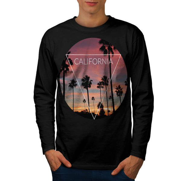 California Palm Beach Mens Long Sleeve T-Shirt