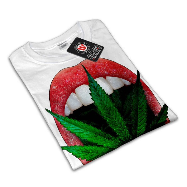 Cannabis In Mouth Mens T-Shirt
