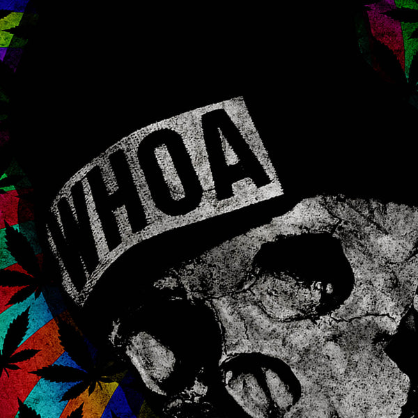 Whoa Skull Smoke Weed Womens T-Shirt