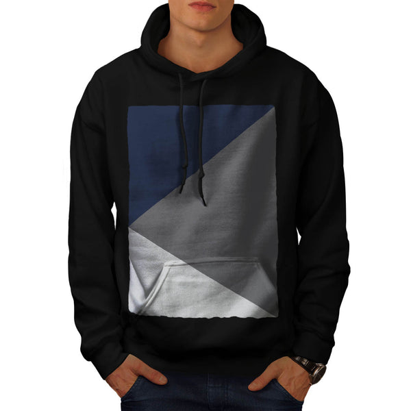 Grey Triangle Shape Mens Hoodie