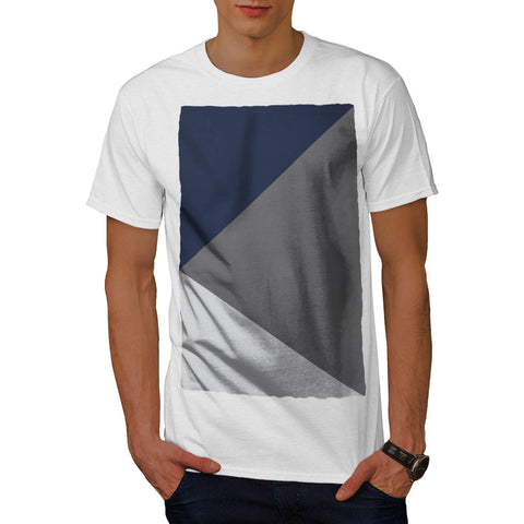 Grey Triangle Shape Mens T-Shirt