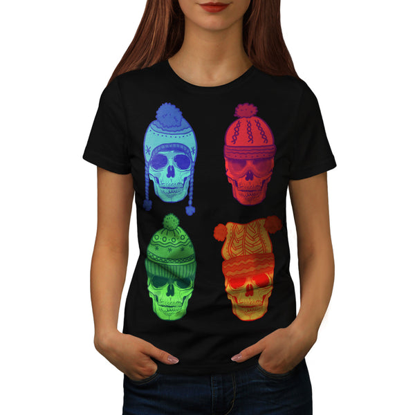 Skull Head Festival Womens T-Shirt