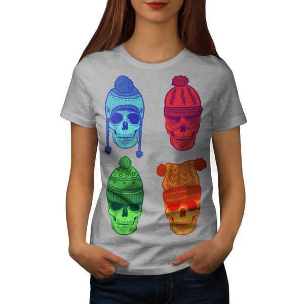 Skull Head Festival Womens T-Shirt