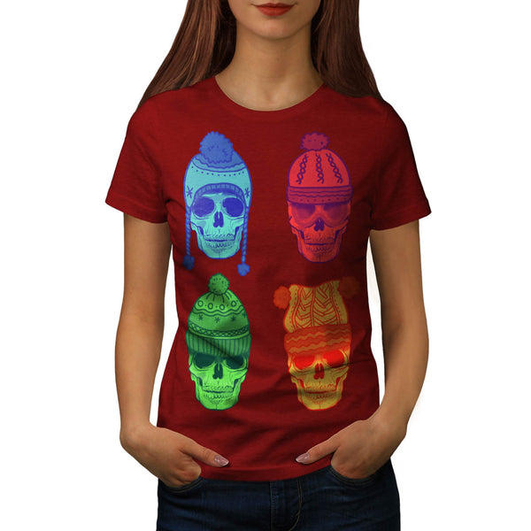 Skull Head Festival Womens T-Shirt