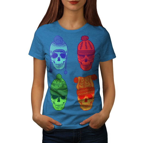 Skull Head Festival Womens T-Shirt