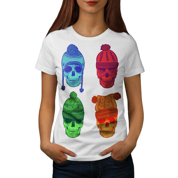 Skull Head Festival Womens T-Shirt