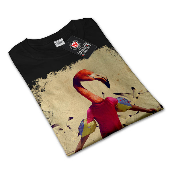 Freedom Flamingo Man Womens Long Sleeve T-Shirt