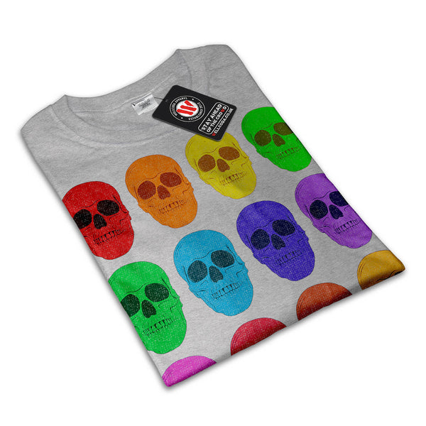 Skull Sugar Glow Art Womens T-Shirt