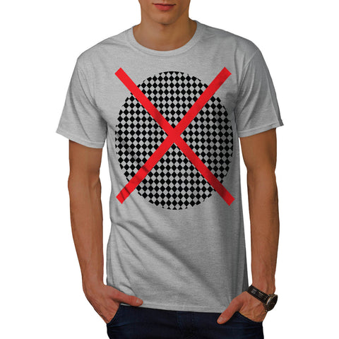 Red Cross Pattern Vote Mens T-Shirt