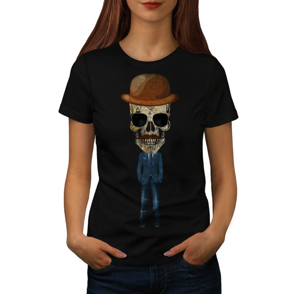 Fancy Skeleton Person Womens T-Shirt