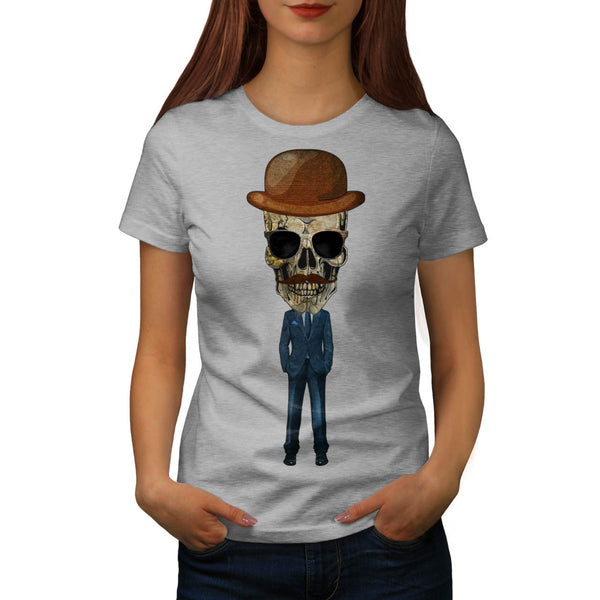 Fancy Skeleton Person Womens T-Shirt