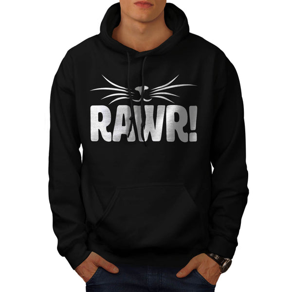 Rawr Kitten Nose Fun Mens Hoodie