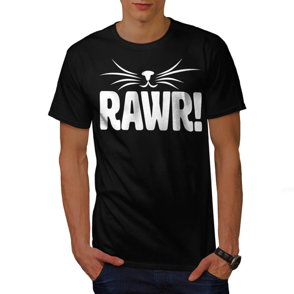 Rawr Kitten Nose Fun Mens T-Shirt